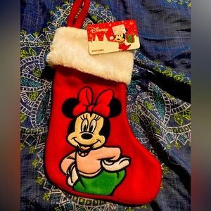 Discontinued, Disney 8” Minnie Mouse Christmas stocking